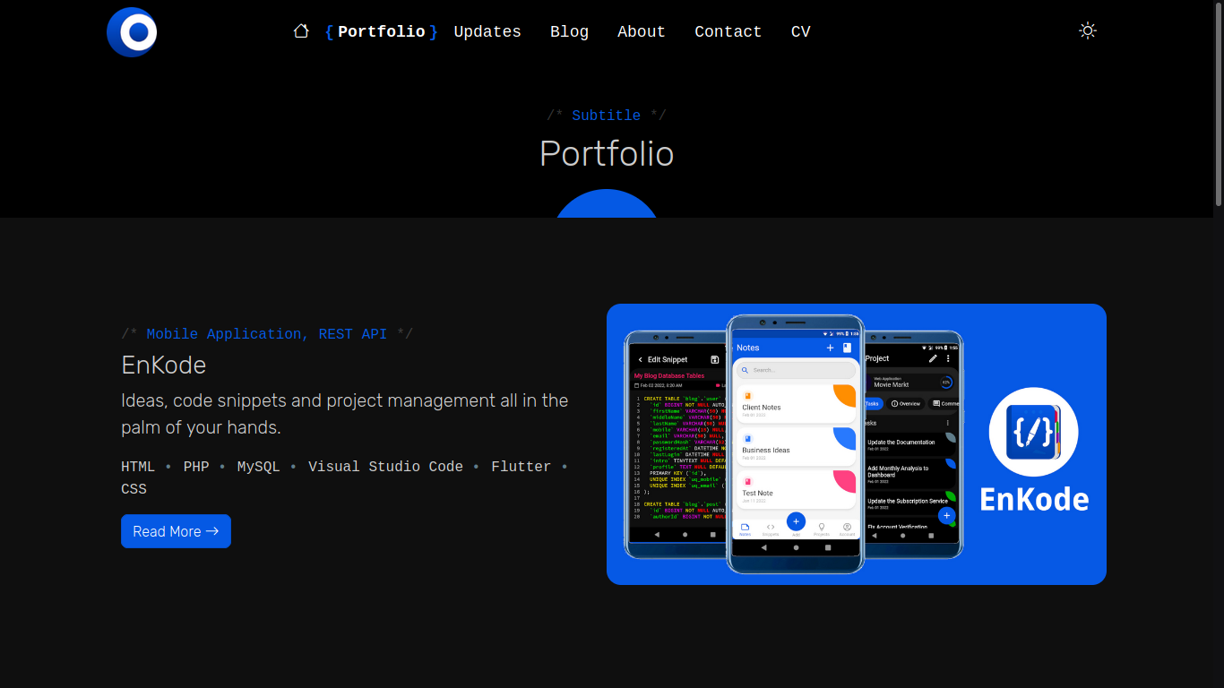 My Personal Portfolio